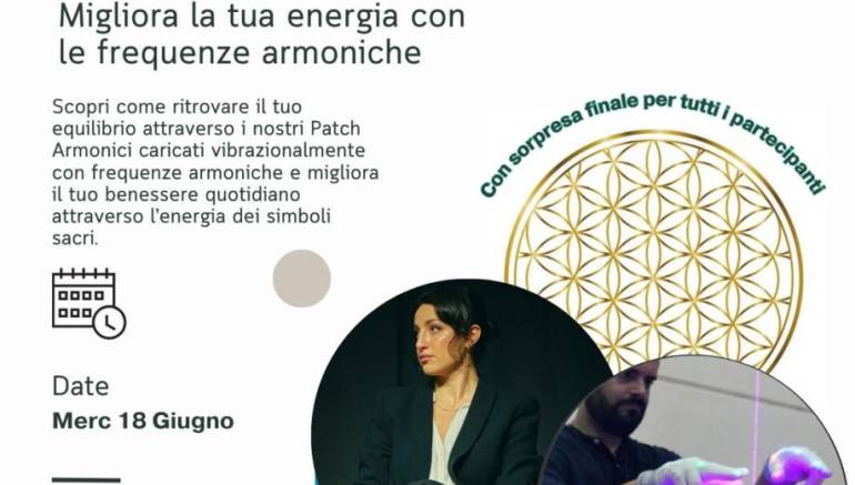 Webinar gratuito Patch Armonici : un semplice gesto che ti migliora la vita 