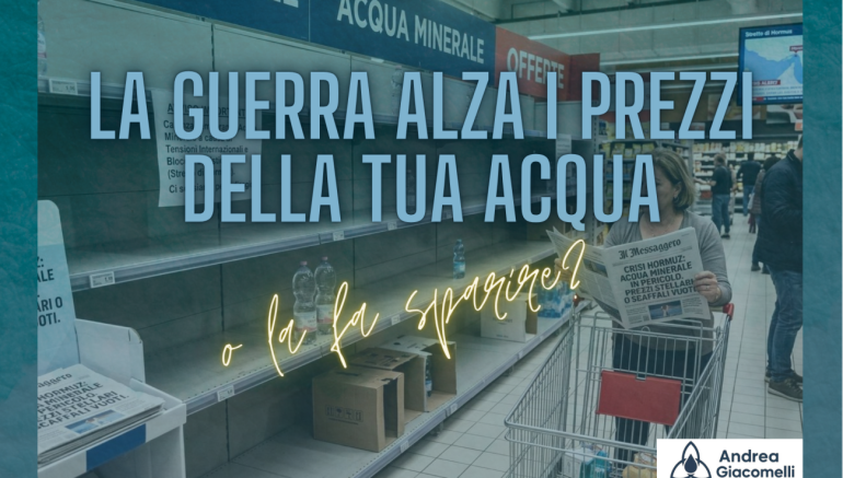 Perché la crisi nello Stretto di Hormuz sta facendo impennare il prezzo dell´acqua: scopri come l´acqua ionizzata rappresenta l´unica alternativa sicura, economica ed ecosostenibile per la tua salute 